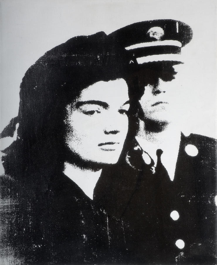 Andy Warhol (1928–1987) Jackie, 1964 Siebdrucktinte auf Leinen, 51 x 41 cm Wolverhampton Art Gallery  © 2019 The Andy Warhol Foundation for the Visual Arts, Inc. / Licensed by Artists Rights Society (ARS), New York