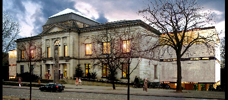 Fassadenansicht der Kunsthalle nach dem Umbau CCP Visualisierungen, Berlin
