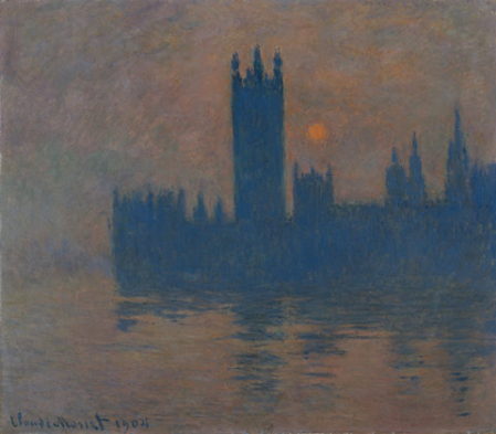 Claude Monet: Das Parlament, Sonnenuntergang, 1904 