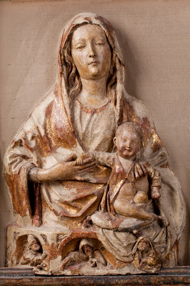 Straßburger Frari-Meister von 1468: Madonna mit Kind, um 1470/80 © Foto: Wolf-Dieter Gericke