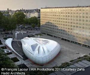 Zaha hadid - Architecture institut monde arabe paris © Francois Lacour / AIA Productions 2011, Courtesy Zaha Hadid Architects