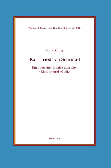 Karl Friedrich Schinkel © Cover Wehrhahn Verlag