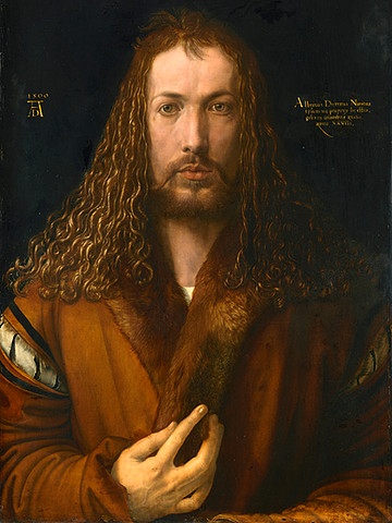 Albrecht Dürer, Selbstbildnis im Pelzrock, 1500 © Alte Pinakothek München