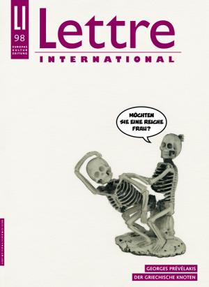 Lettre International 98 © Cover Lettre International, Tobias Rehberger