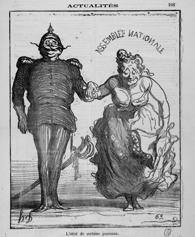 Honoré Daumier, L'idéal de certains journaux, aus: Le Charivari, November 30, 1870