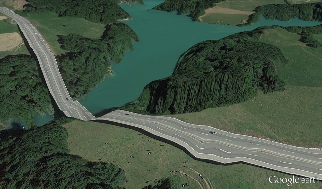 Clement Valla: Switzerland 3, aus der Serie »Postcards from Google Earth«, ca. 2012 © Clemens Valla
