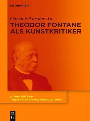 Theodor Fontane als Kunstkritiker © Cover De Gruyter