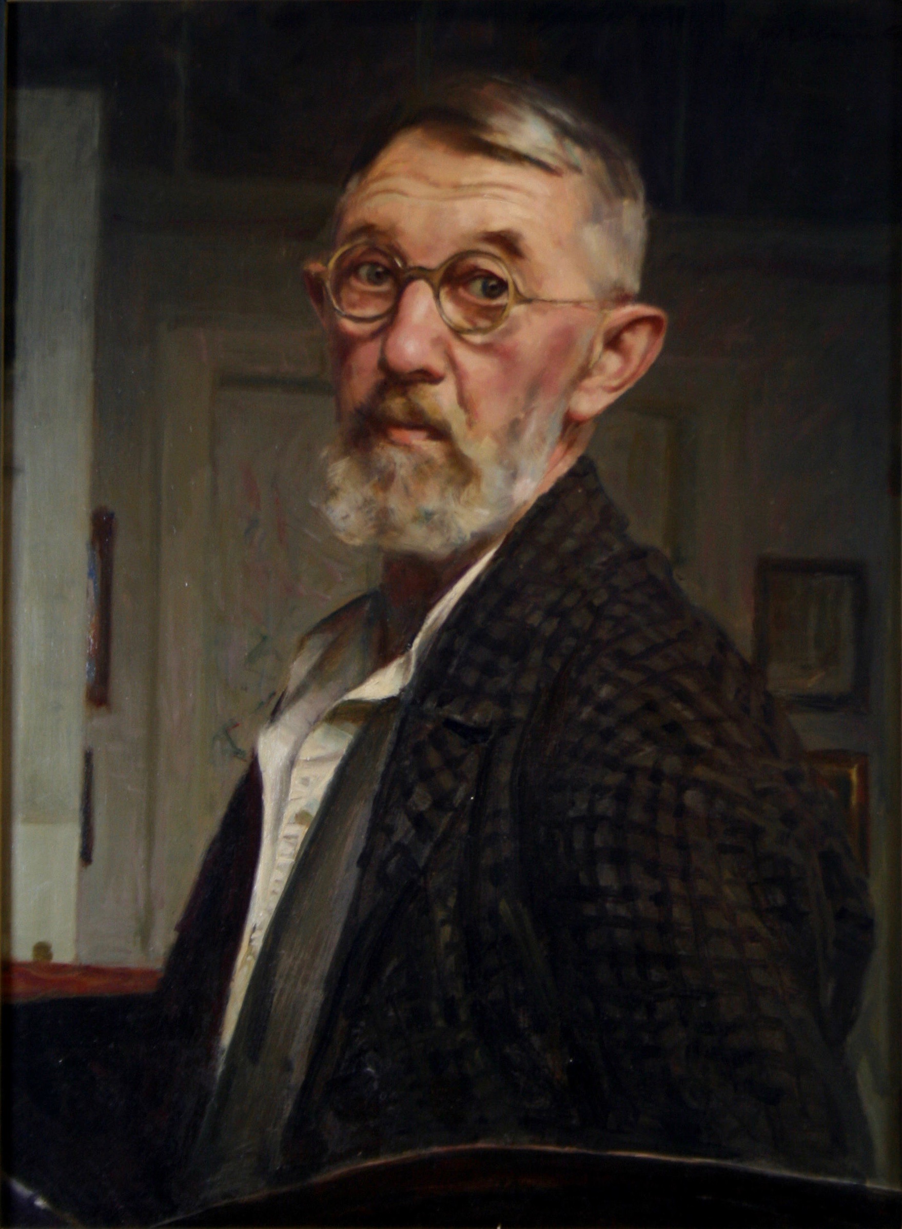 Wilhelm Dachauer: Selbstporträt © Museum Innviertler Volkskundehaus