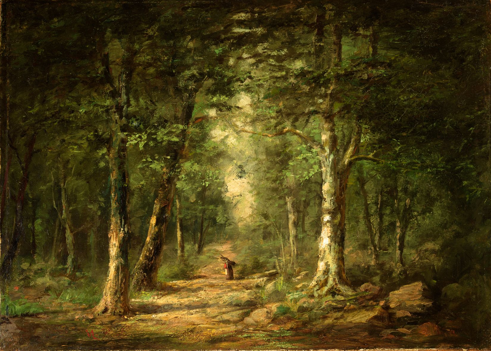 Narcisso Virgilio Díaz de la Peña, Im Wald, um 1850 (© Sammlung Christoph Müller, Berlin)