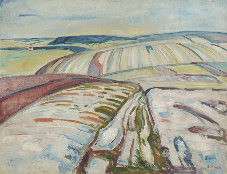 Edvard Munch: Schneelandschaft Thüringen, 1906 © Munch Museum Oslo