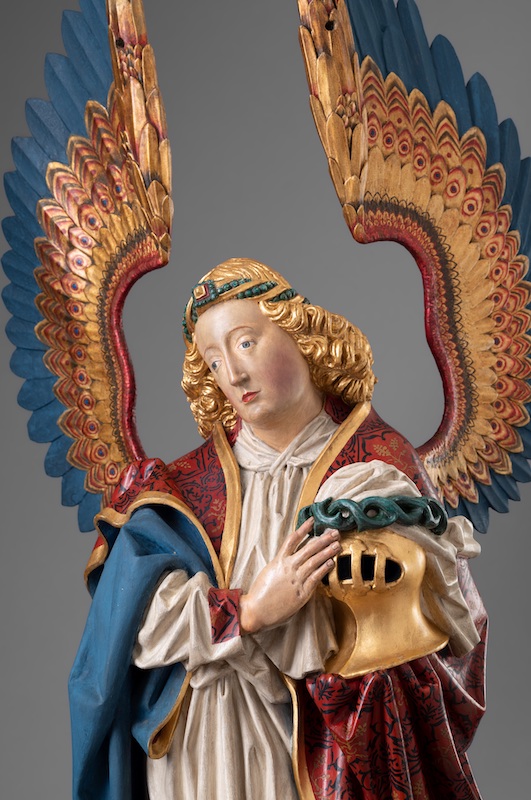 Engel mit den Arma Christi, Werkstatt des Meisters Arnt von Kalkar und Zwolle, um 1477, St. Viktor, Xanten, Foto: Stephan Kube, Greven 