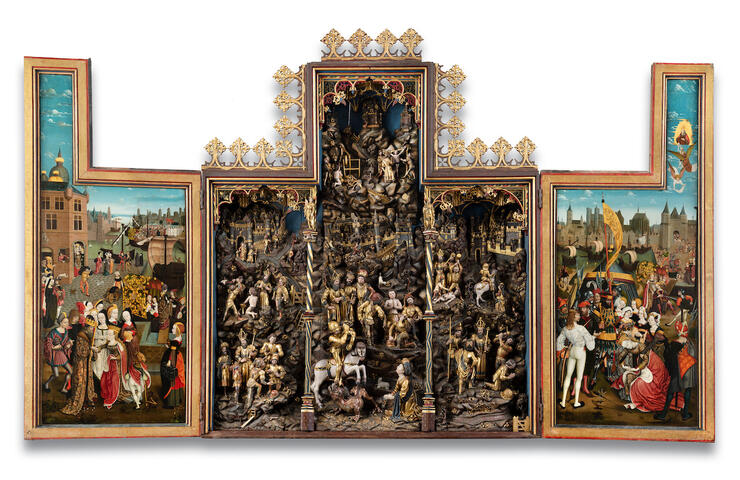 Georgsaltar, Werkstatt des Meisters Arnt von Kalkar und Zwolle, 1483–1487, St. Nicolai, Kalkar, Foto: Stephan Kube, Greven