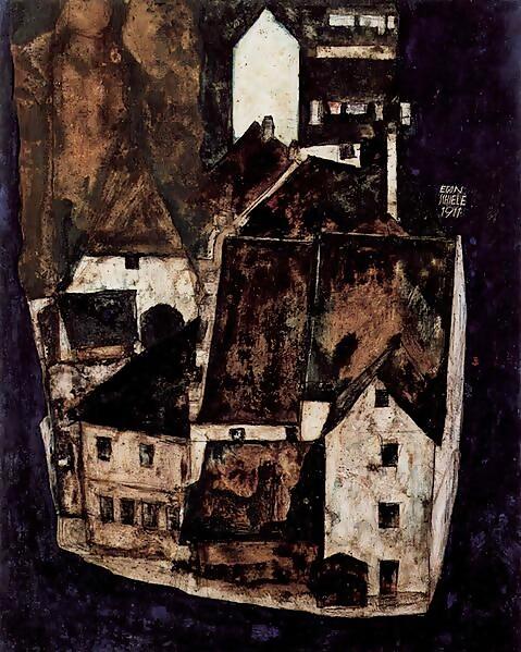 Egon Schiele, Tote Stadt III © Wikimedia Commons