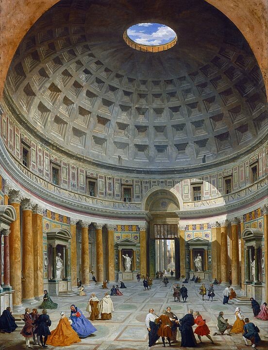 Giovanni Paolo Pannini: Pantheon Rom, um 1734; National Gallery of Art/Washington D.C. © Wikimedia Commons