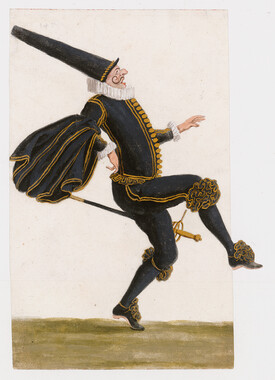 Burnacini: Springender Capitano, Wien 17. Jhdt; Theatermuseum © KHM-Museumsverband