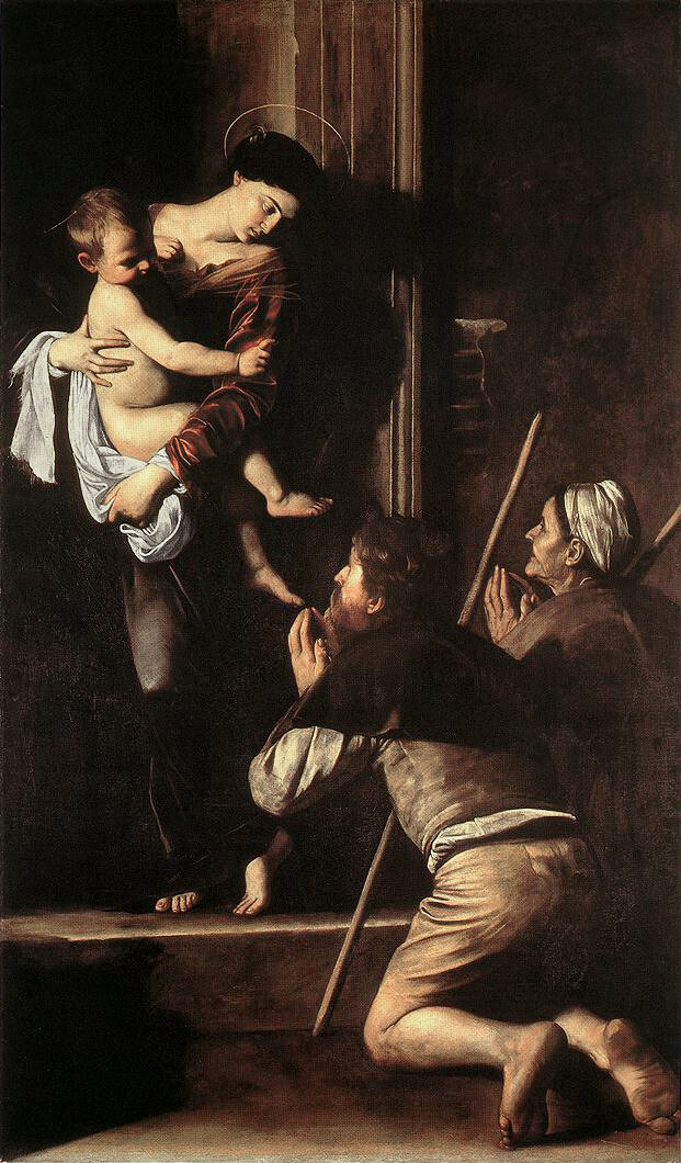 Michelangelo Merisi da Caravaggio: Madonna dei Pellegrini/Madonna di Loreto (1605) © Basilika Sant'Agostino in Campo Marzio in Rom/Wikimedia Commons