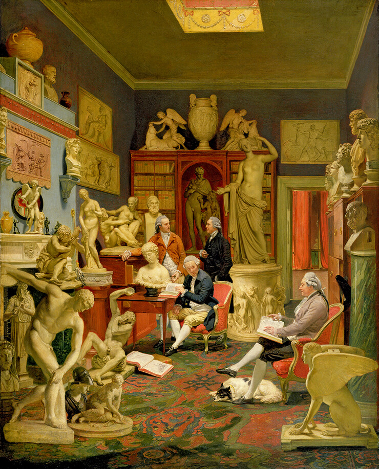 Johan Zoffany, Charles Townley in His Sculpture Garden, 1782, Towneley Hall Art Gallery and Museum, Burnley, UK. © Towneley Hall Art Gallery and Museum/Bridgeman Image