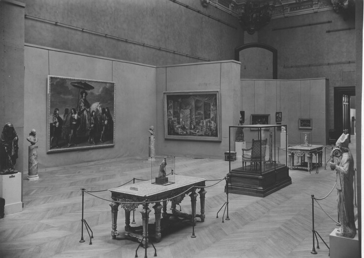 Ausstellung „Nouvelles acquisitions 1939–1945“ im Louvre, Paris, 1945 (Musée du Louvre / Alexandre Séarl)