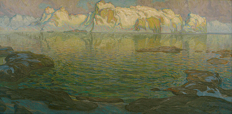 Anna_Boberg: Silent evening - Scene from Lofoten (1910-14) © Malmö Art Museum