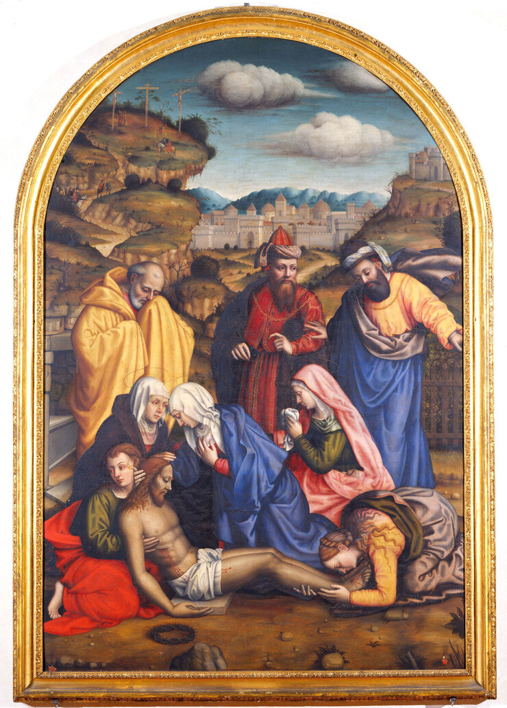 Pulisena Nelli: Beweining Christi mit Heiligen © Wiki Commons / Museo Nazionale di San Marco / Florenz